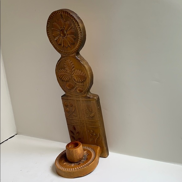 Vintage Candle scone 12 1/2 inches tall - Picture 2 of 6